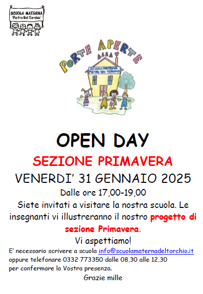 OpenDay Sezione Primavera